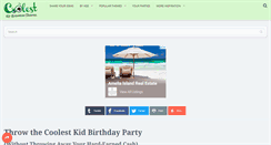 Desktop Screenshot of coolest-kid-birthday-parties.com